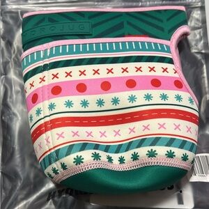 HydroJug Teal Pink Red Patterned Neoprene Sleeve